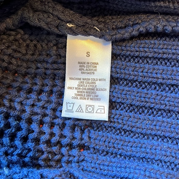 Sweater Aeropostale Oversized Knit V Neck Cropped Boxy Loose cute casual NEW - Picture 10 of 10